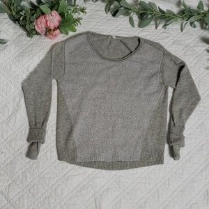 Athleta Womens Gray Wool Sweater Size S
